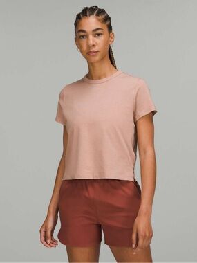 Lululemon Classic-Fit Cotton-Blend T-Shirt - Pink Clay
